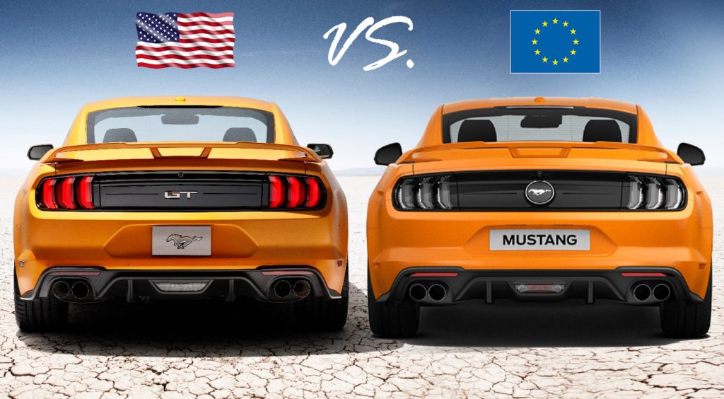 Unterschied Ford Mustang US vs. Ford Mustang EU