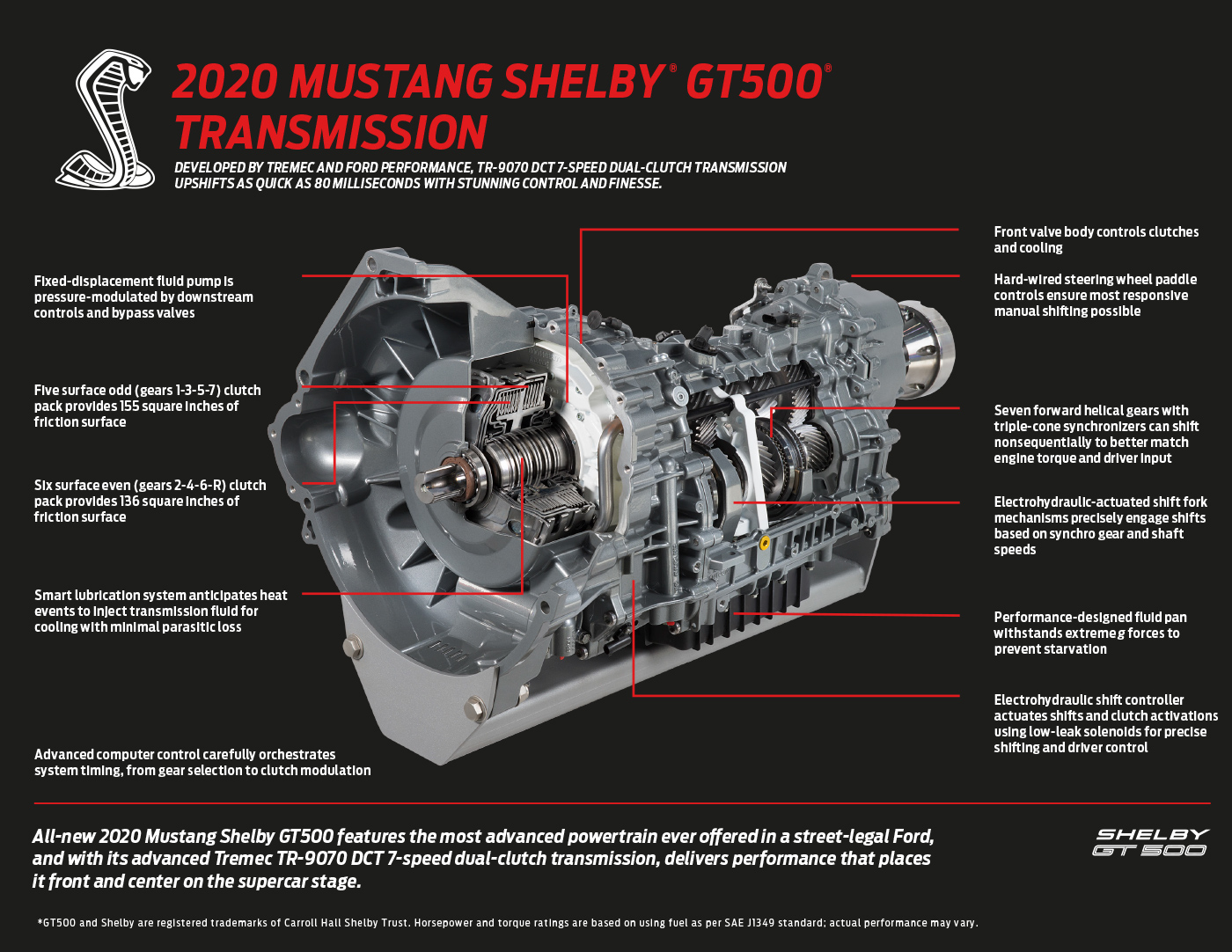 2020 Shelby GT500 Infographic