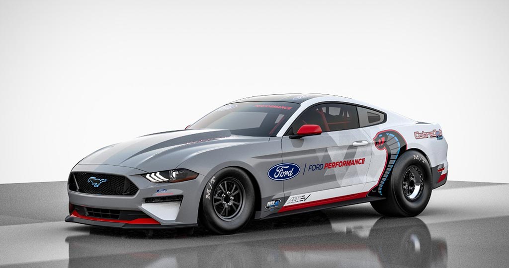 Ford Performance Introduces All-Electric MUSTANG COBRA JET 1400, Ford’s First Factory Fully Eletric Dragster Prototype