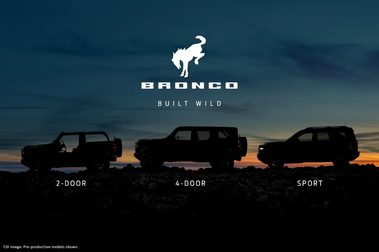 BRONCO kehrt zurück: Fords neue Outdoor-Marke präsentiert "Built Wild" 4X4-Abenteuerfahrzeuge