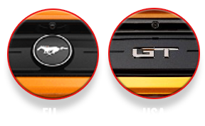 Unterschied Mustang Emblem USA & EU