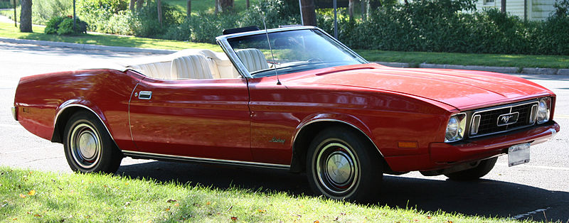 mustang history 73 Mustang convertible