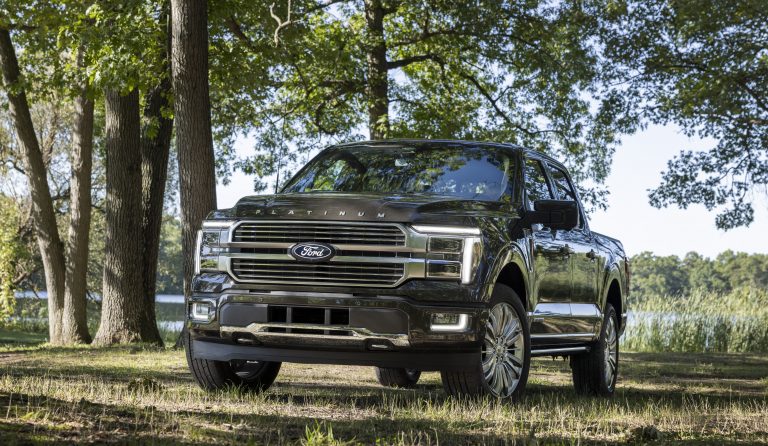 2024 Ford F-150 preproduction model with Ford accessories shown. Available early 2024. Actual production vehicle may vary.  Pro Access Tailgate available Spring 2024.