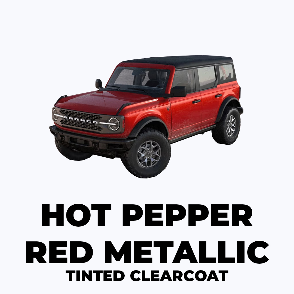 Bronco Hot Pepper Red Metallic Tinted Clearcoat