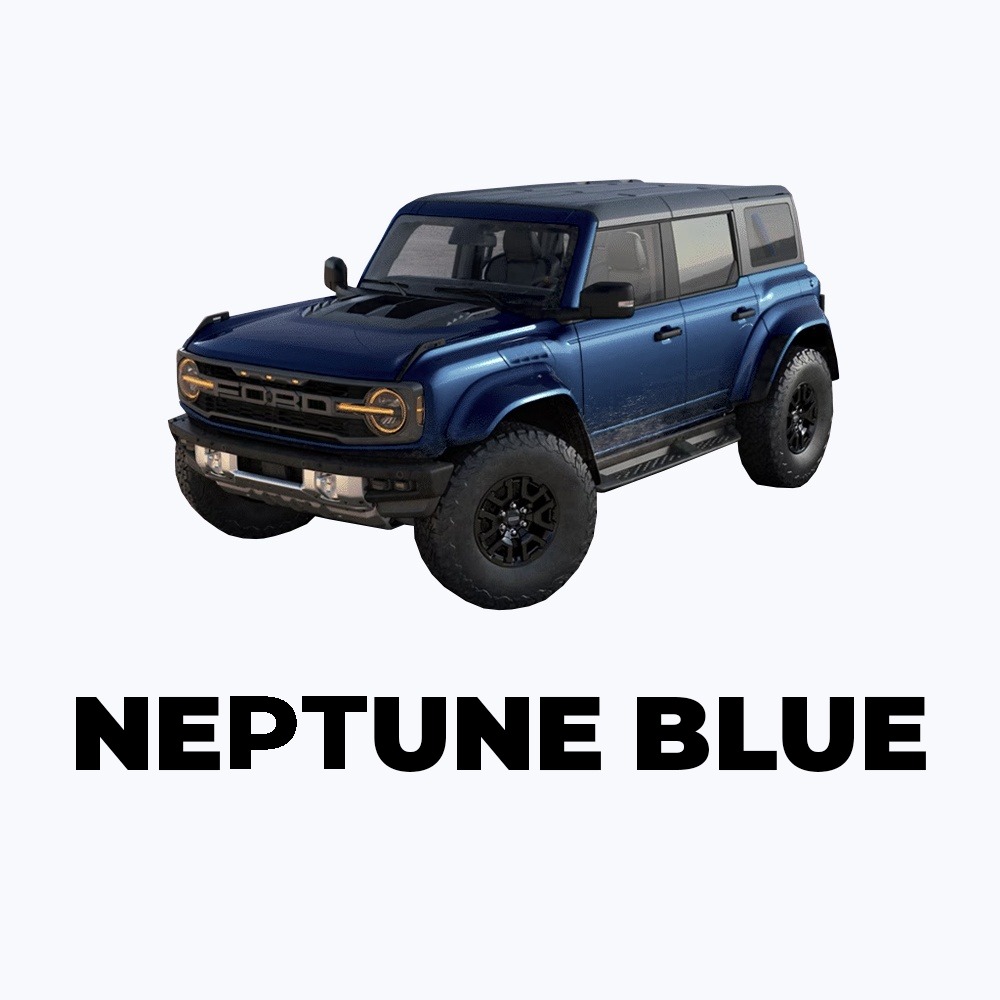 Ford Bronco Raptor in Neptune Blue